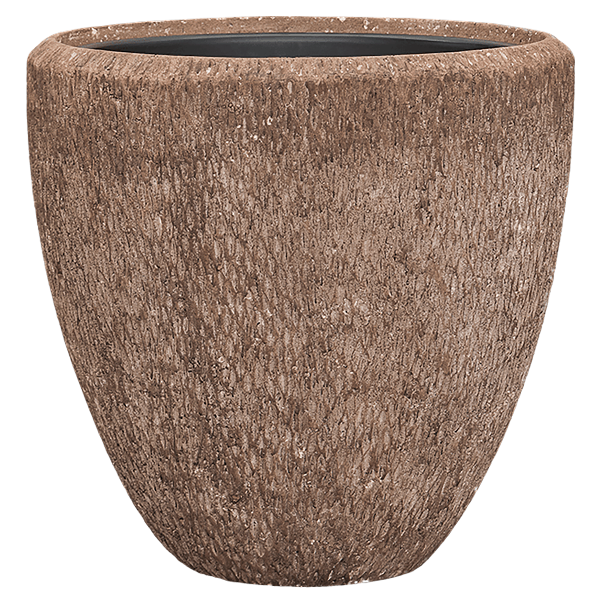 Polystone Egg Planter + Liner | Indoor Plant Pot