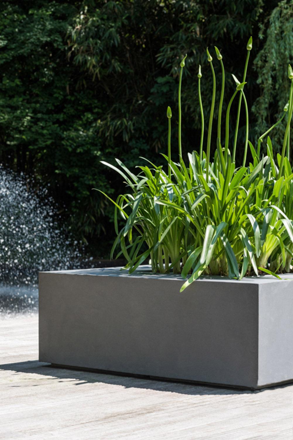 Fibrestone Jumbo Seating Square Planter by Idealist Premium