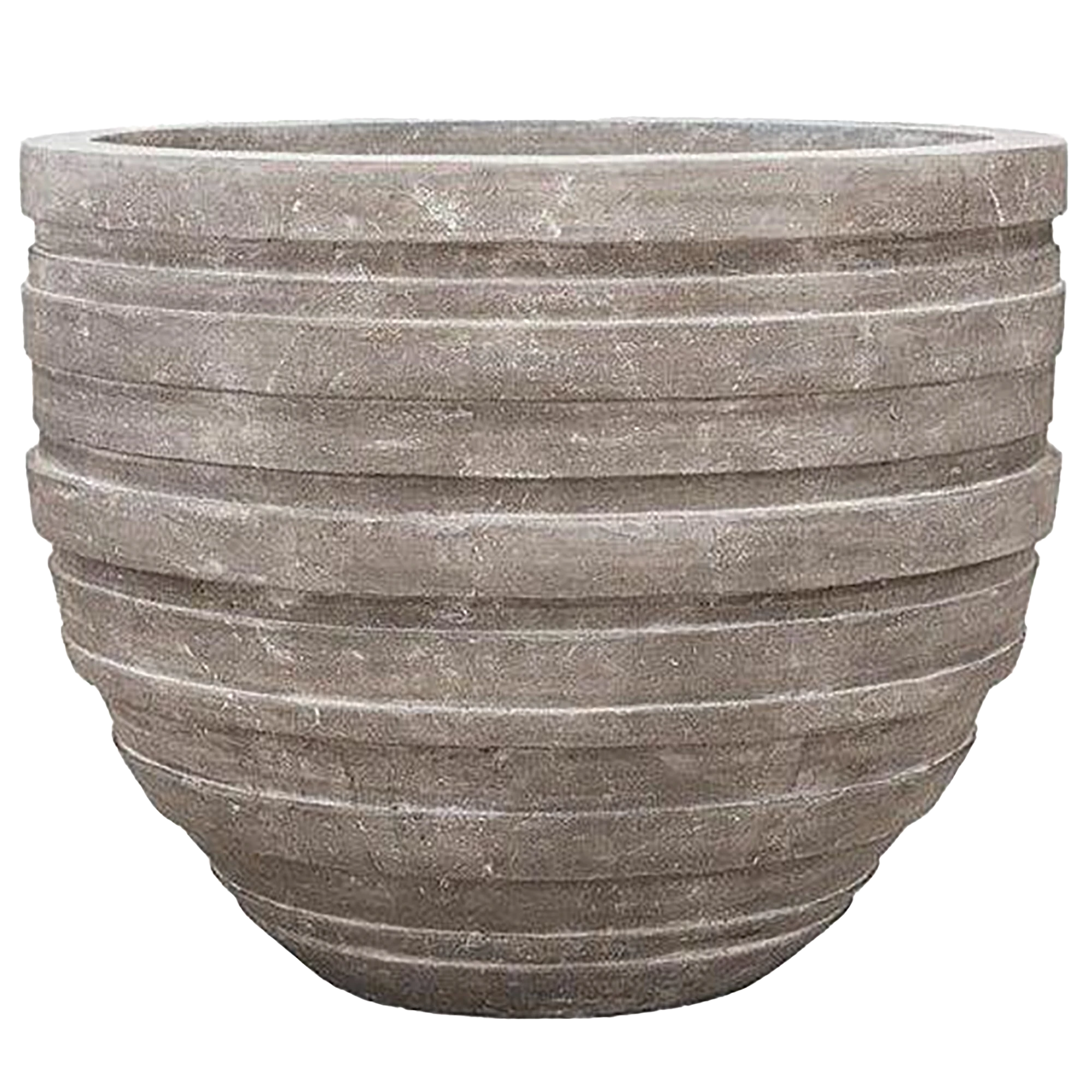 Polystone Ribbed Planter | Indoor and Outdoor Plant Pot