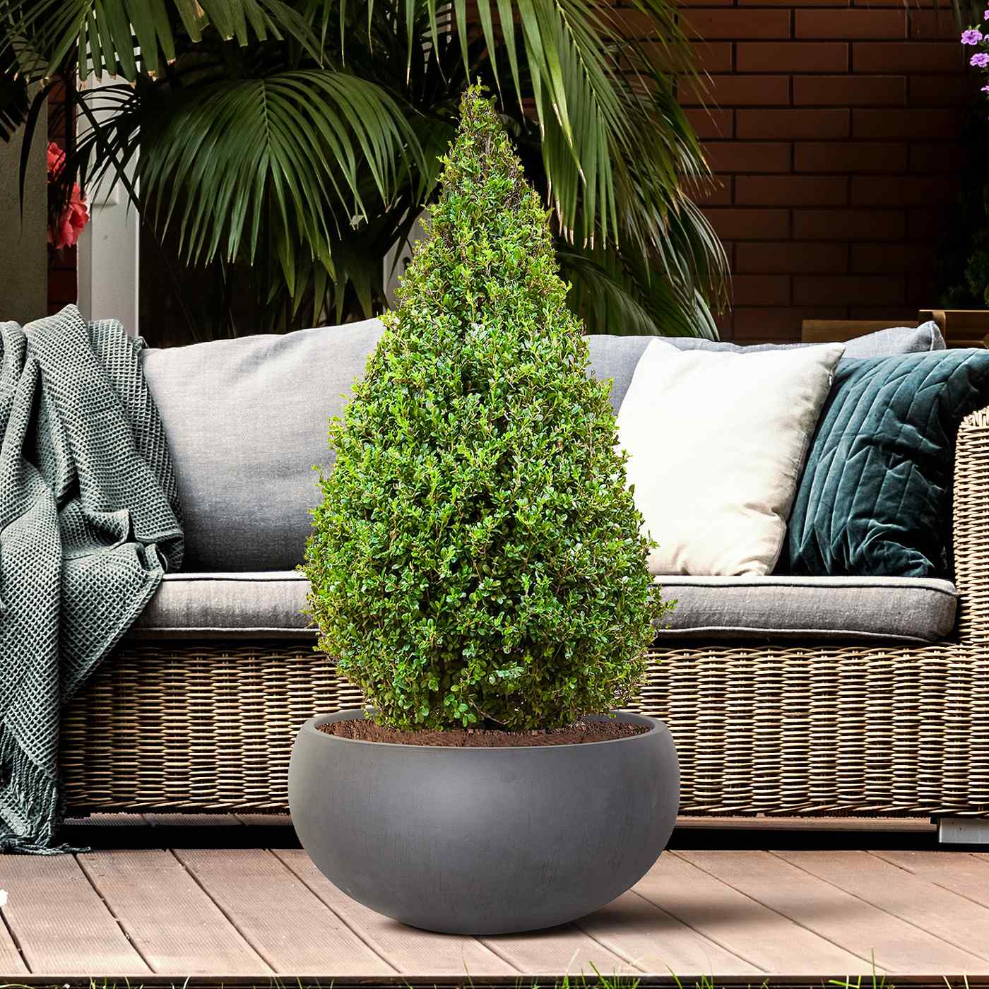 IDEALIST Lite Classic Smooth Bowl Outdoor Planter