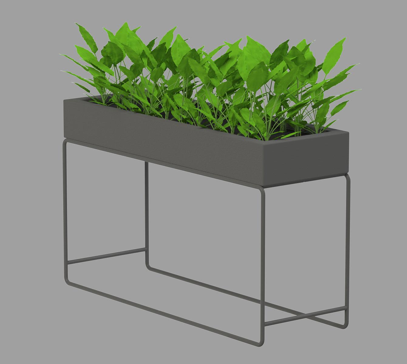 Brett Outdoor Fiberglass Trough Planter
