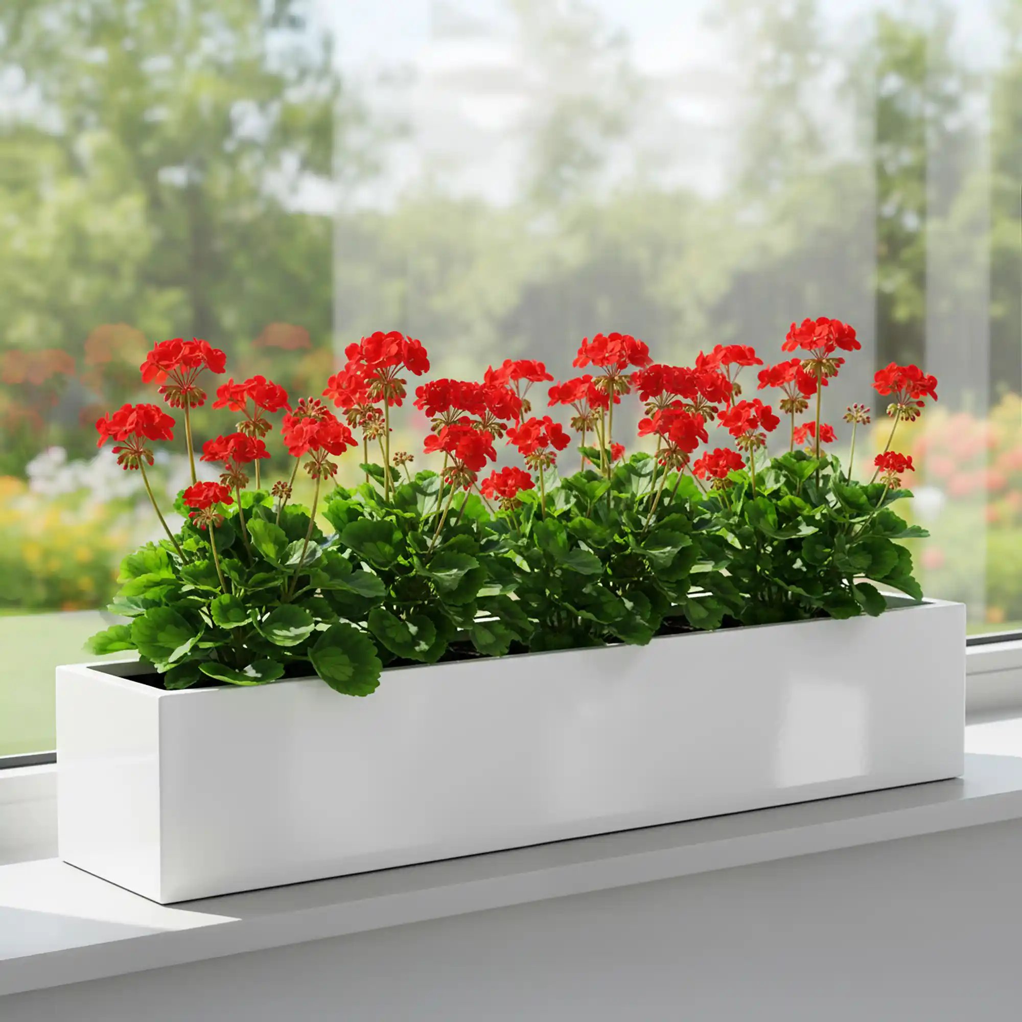 WINDOW BOX Fiberstone Planter by Idealist Premium Balcony Glossy