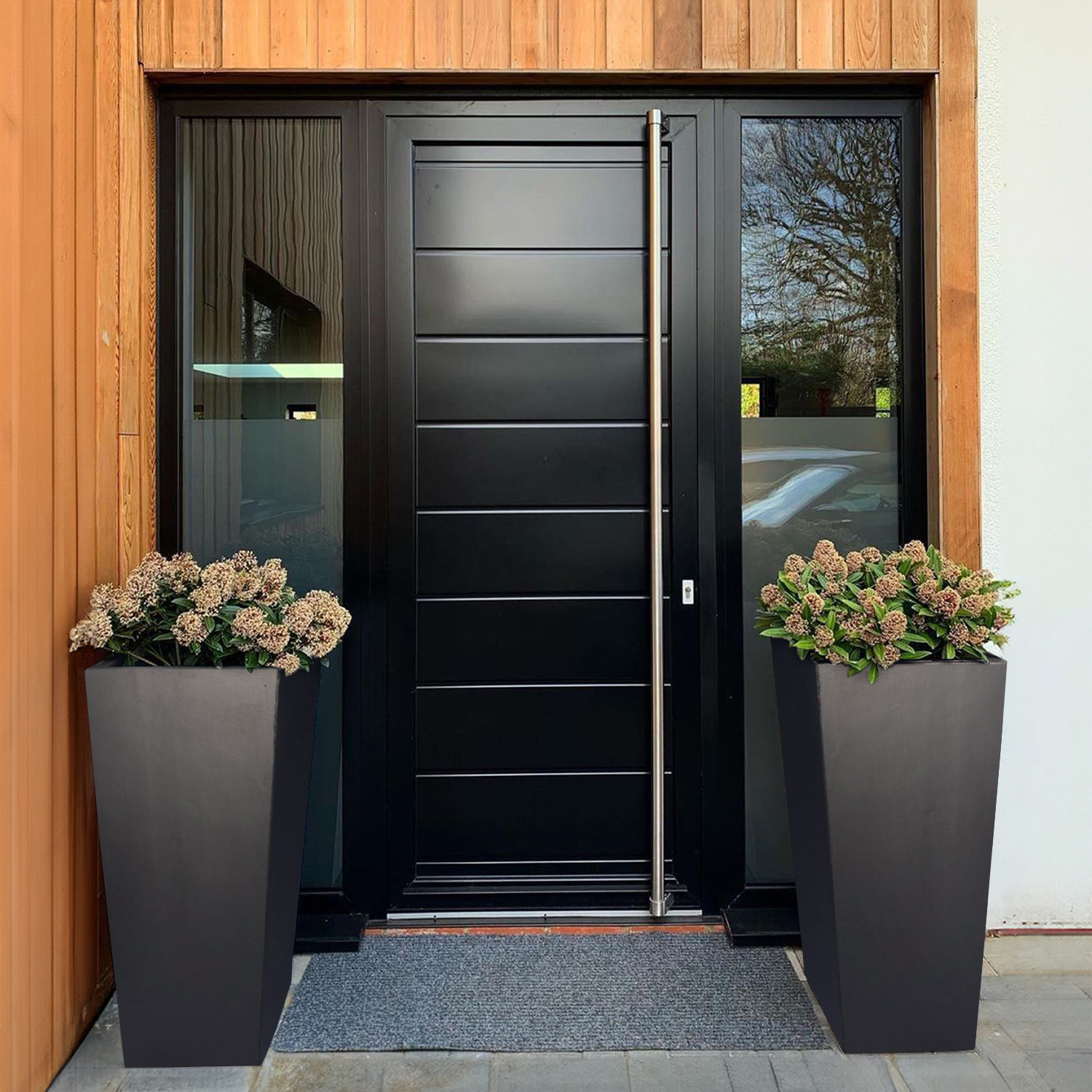 IDEALIST Lite Tall Tapered Contemporary Light Concrete Planter