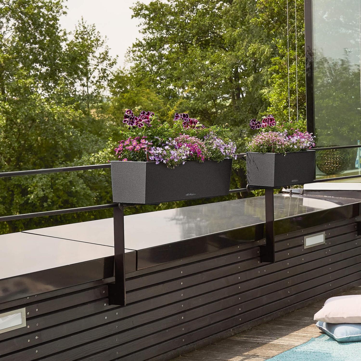 LECHUZA BALCONERA Stone Trough Poly Resin Self-watering Planter