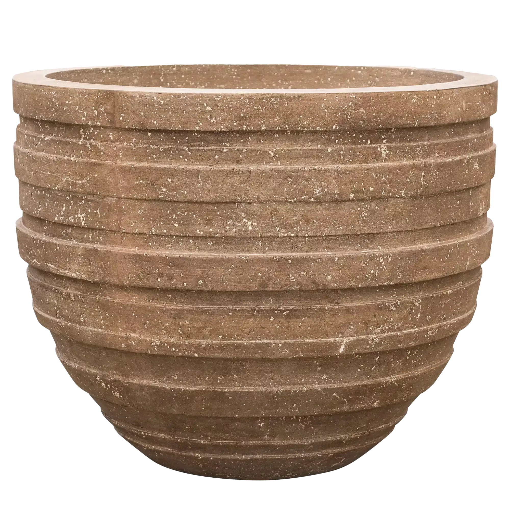 Polystone Ribbed Planter | Indoor and Outdoor Plant Pot