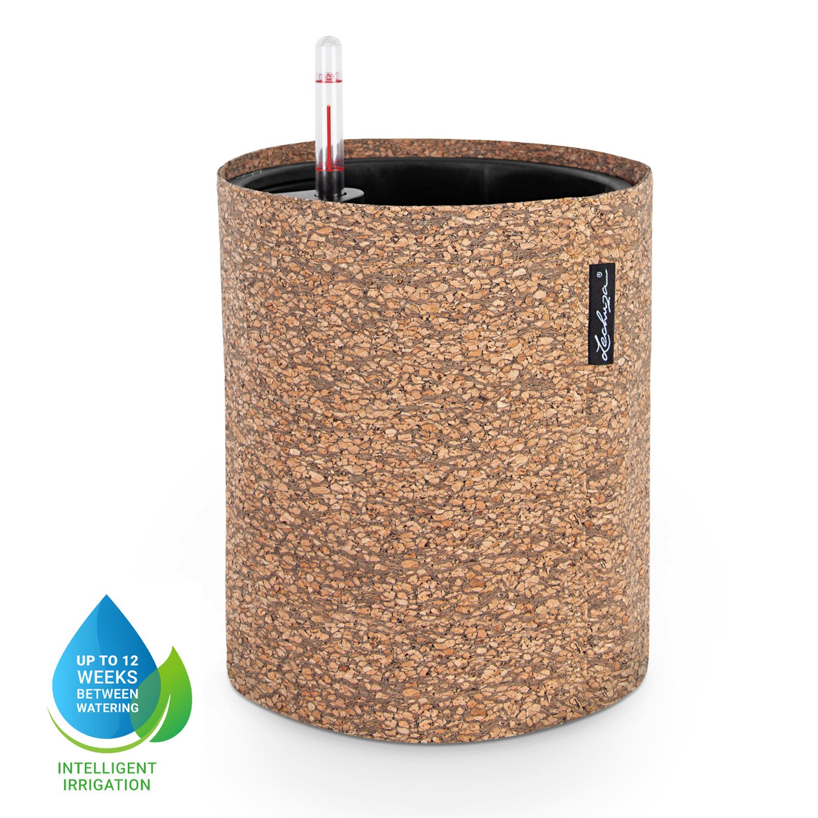 LECHUZA TRENDCOVER Round Self-watering Planter