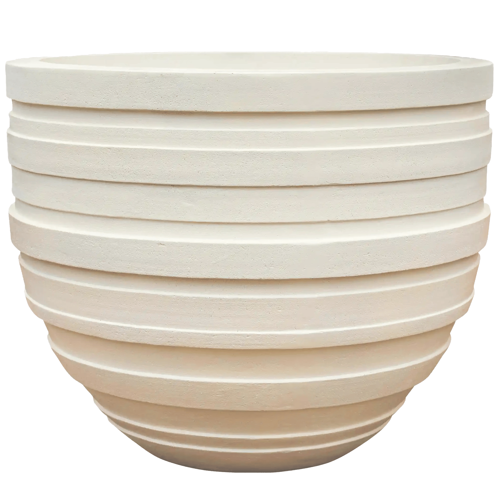Polystone Ribbed Planter | Indoor and Outdoor Plant Pot
