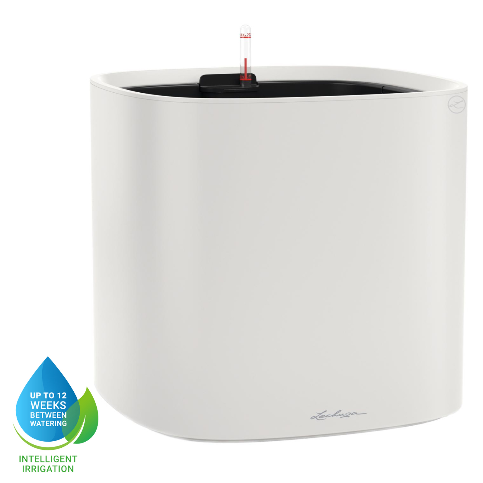 LECHUZA PILA Color Square Poly Resin Self-watering Planter