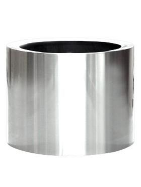 President Topper Round Aluminium polished Indoor Planter