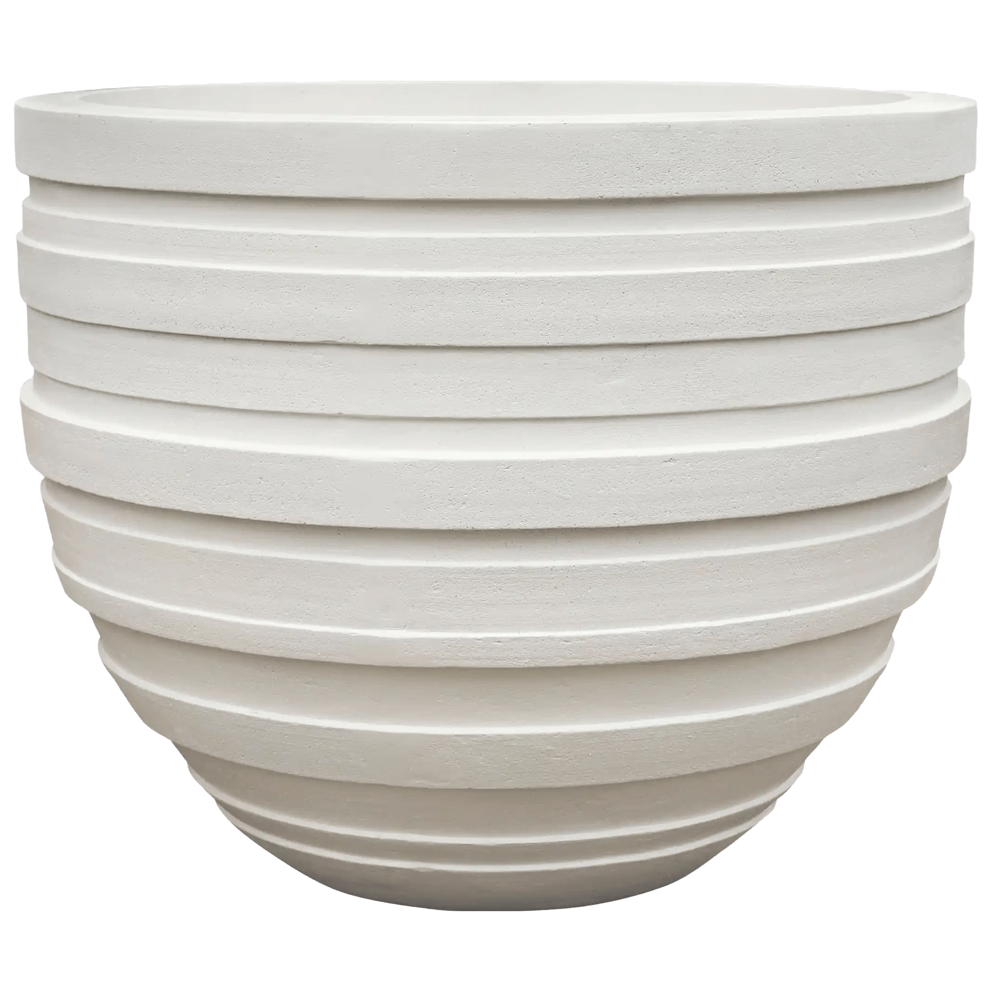 Polystone Ribbed Planter | Indoor and Outdoor Plant Pot