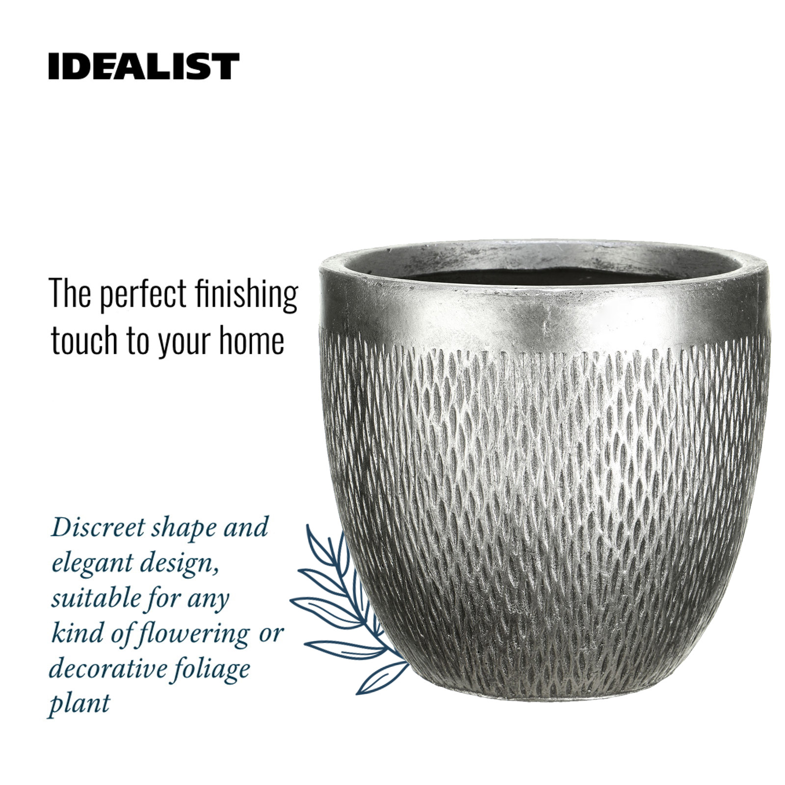IDEALIST Lite Mesh Style Round Indoor Planter