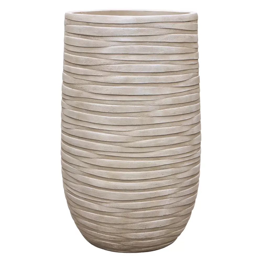 Tornado Fibreclay Tall Planter | Indoor and Outdoor Plant Pot