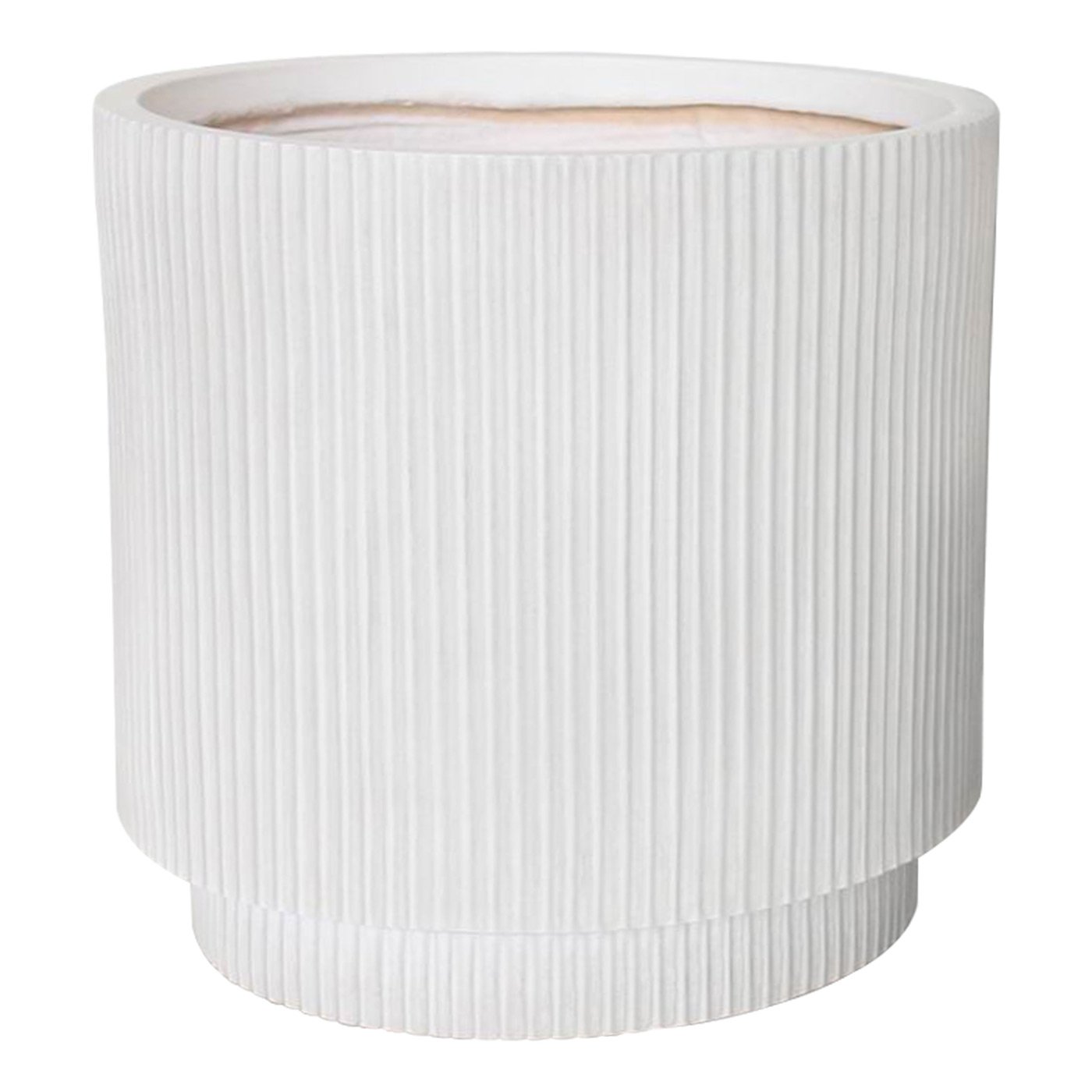 IDEALIST Lite Vertical Ribbed Cylinder Outdoor Planter