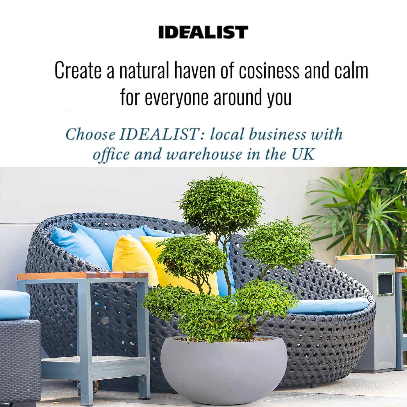 IDEALIST Lite Classic Smooth Bowl Outdoor Planter