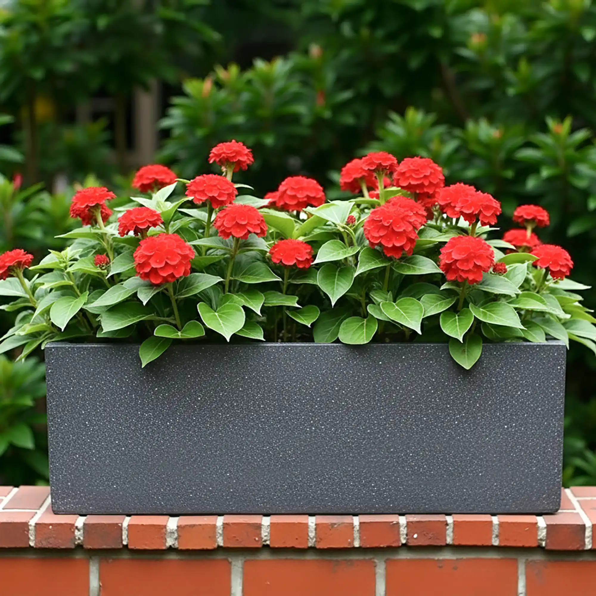 IDEALIST Lite Textured Concrete Effect Trough Outdoor Planter
