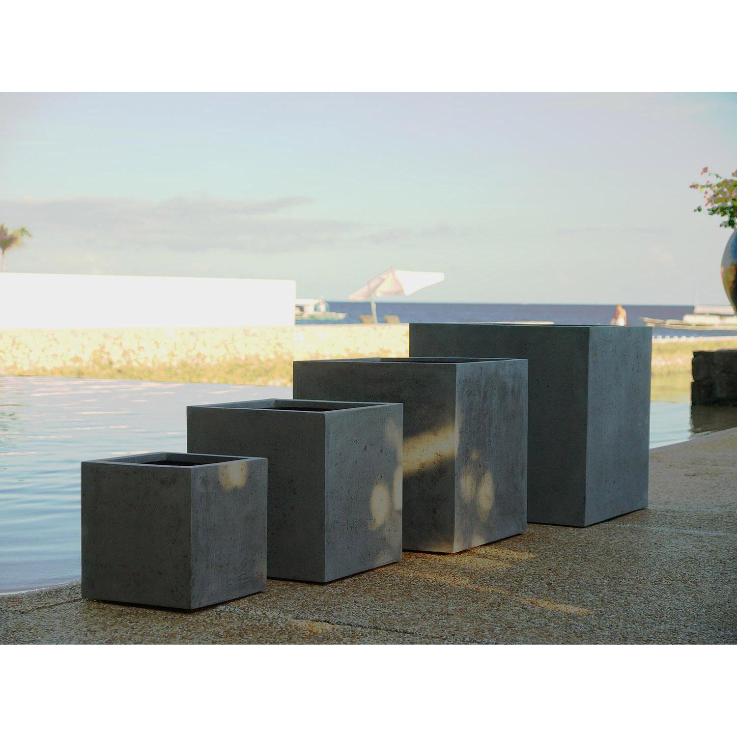 Square Polystone Planter by Fleur Ami