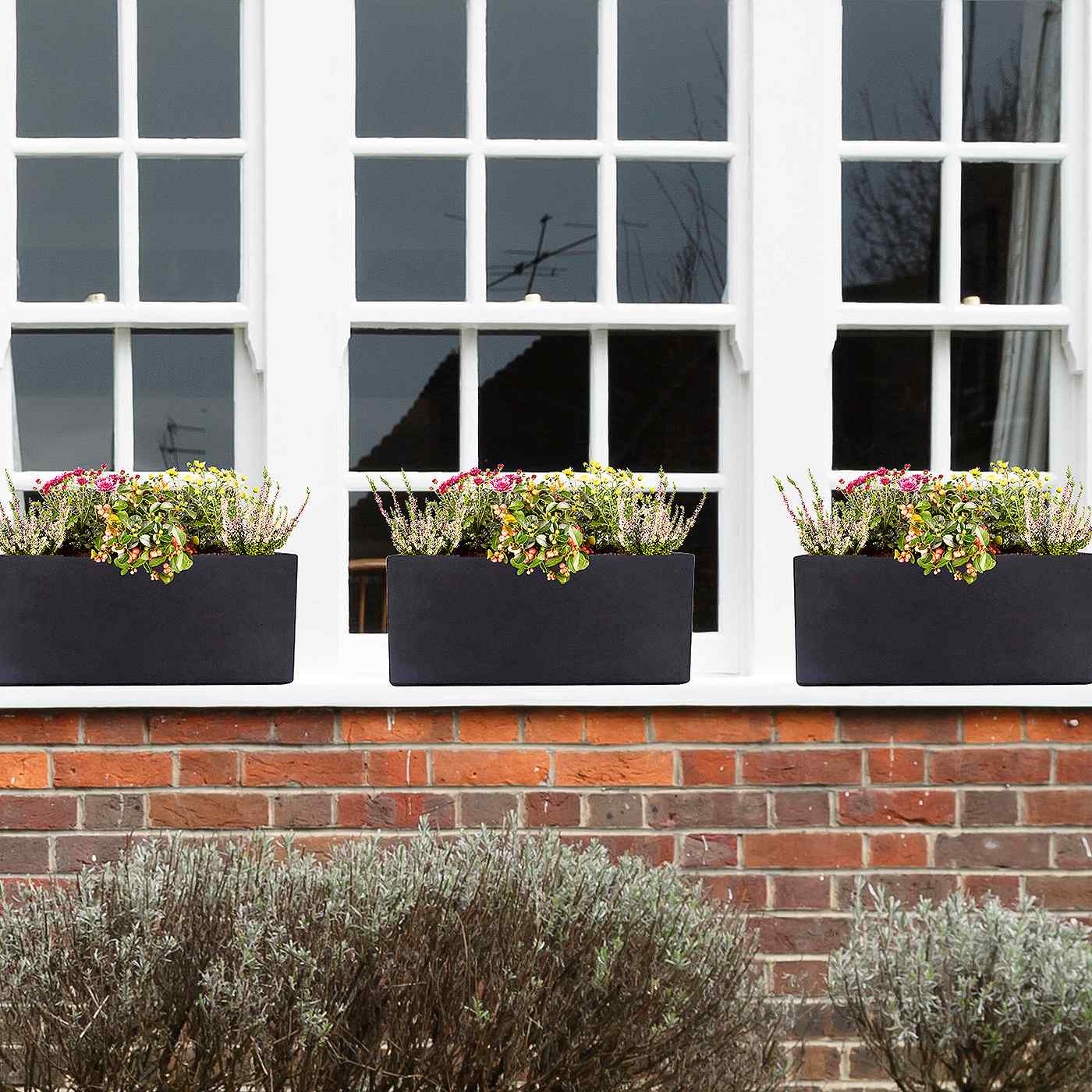 IDEALIST Lite Window Box Light Concrete Planter