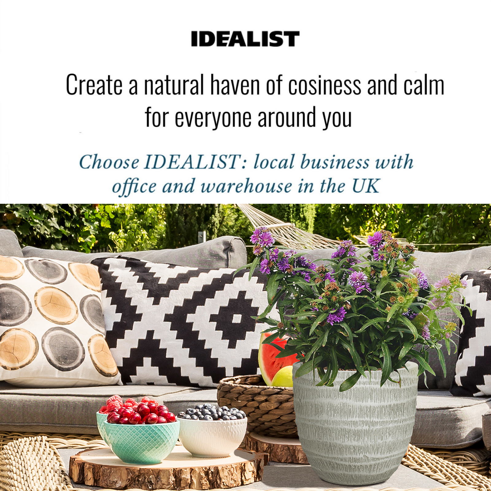 IDEALIST Lite Straw Plaited Style Egg Planter