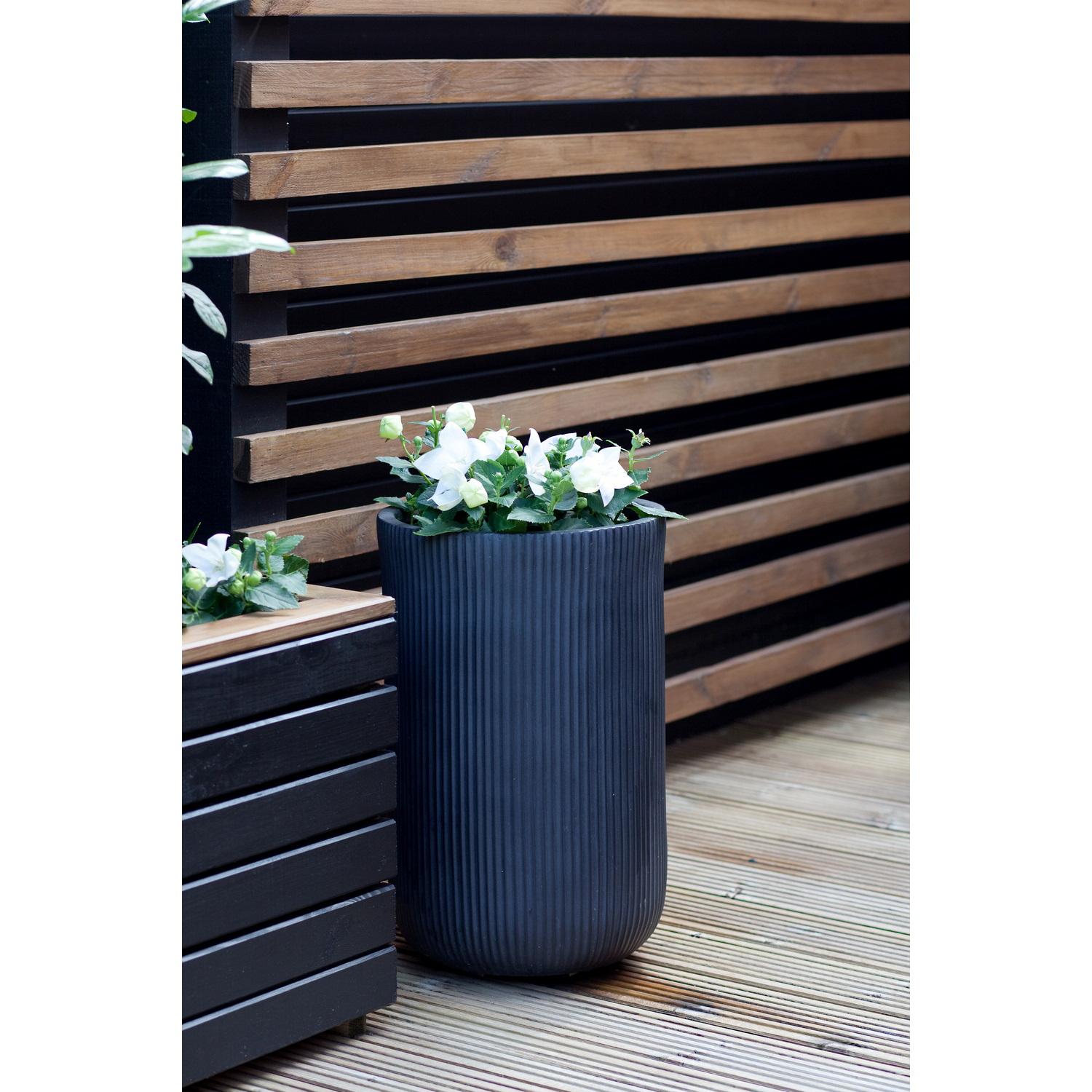 IDEALIST Lite Ribbed Cylinder Outdoor Planter
