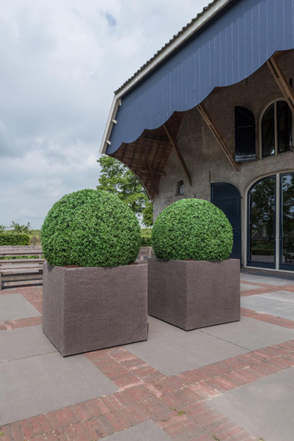 Fibrestone Jumbo Sundried Square Planter by Idealist Premium