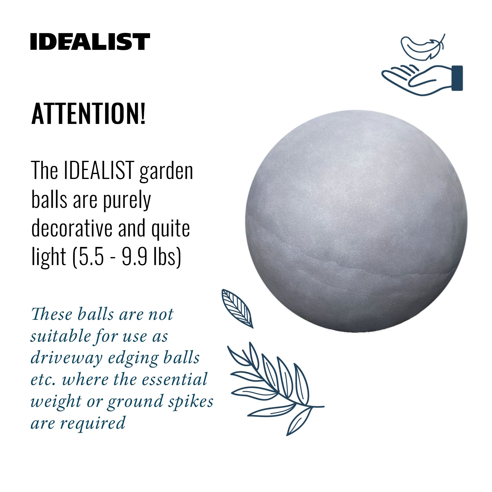 IDEALIST Lite Outdoor Garden Decorative Ball