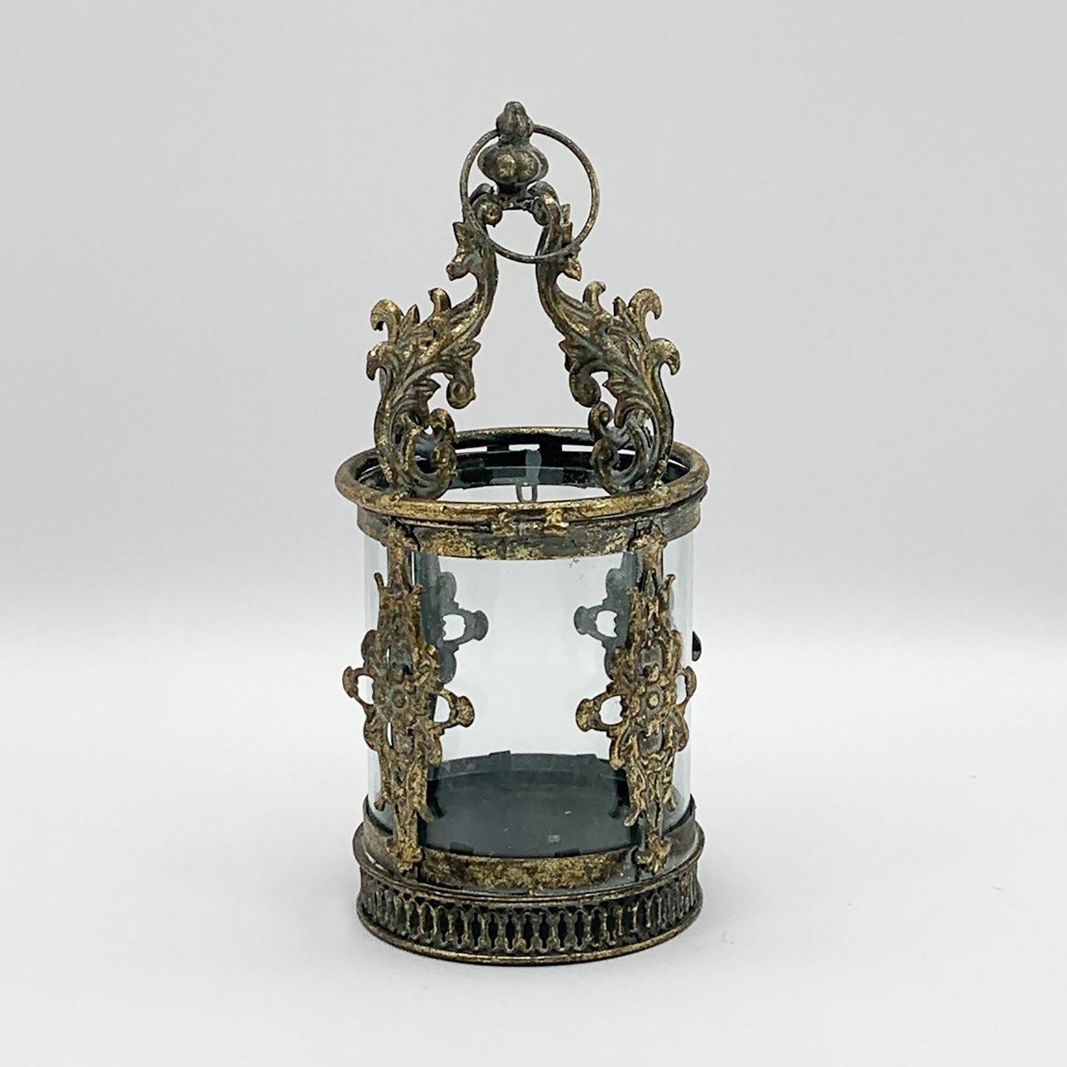 Round Metal Natural Ornament Garden Lantern by Minster