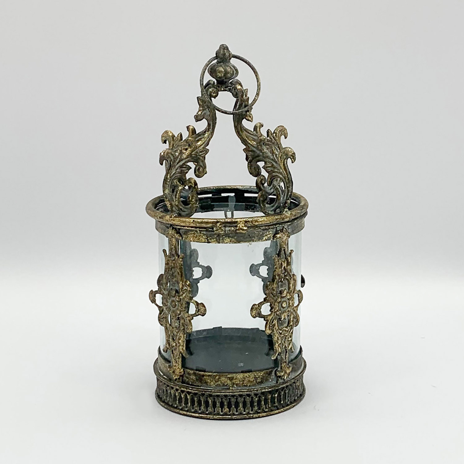 Round Metal Natural Ornament Garden Lantern by Minster