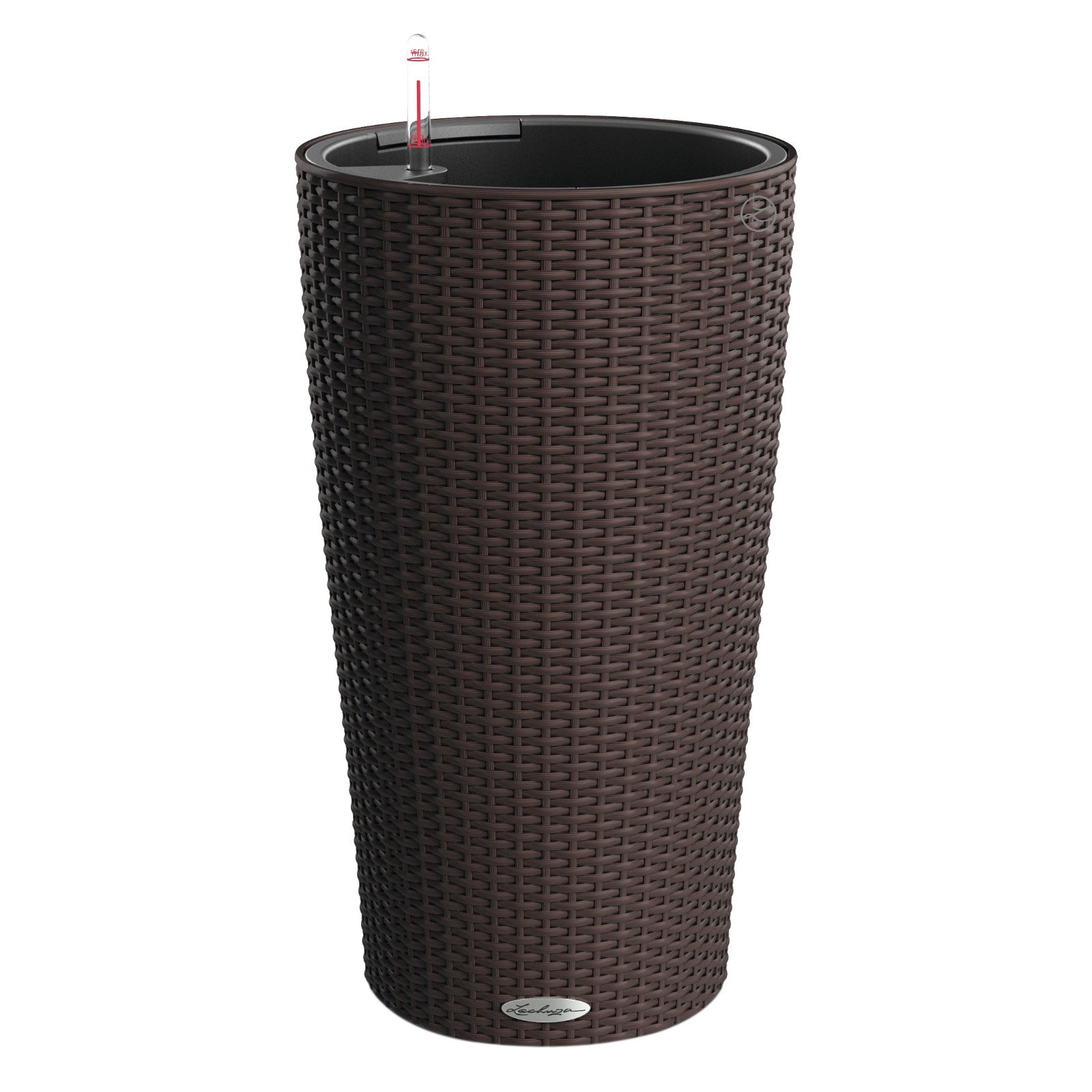 LECHUZA CILINDRO Cottage Round Tall Poly Resin Self-watering Planter