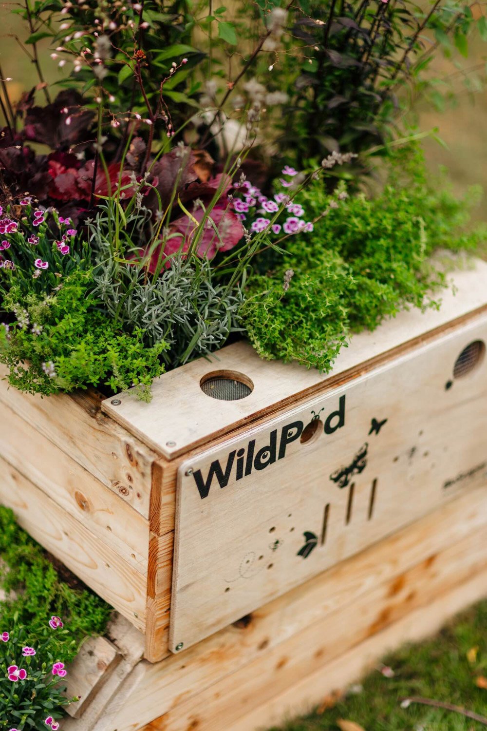 WildPod 2-in-1 Outdoor Planter and Wildlife House with Topsoil and Reservoir Clay by Bio Scapes