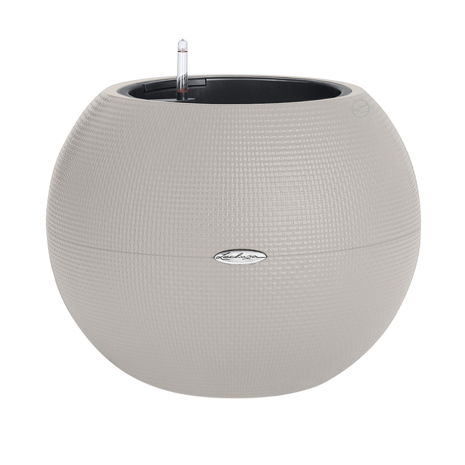 LECHUZA PURO Color Round Poly Resin Self-watering Planter