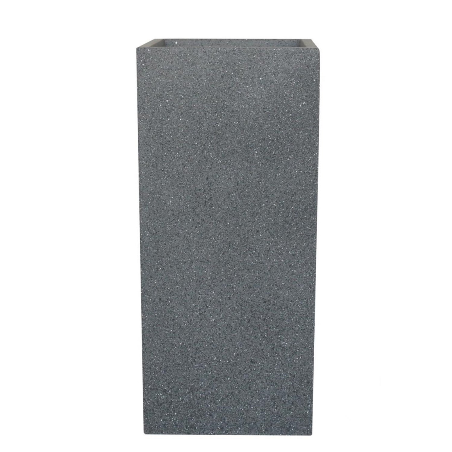 IDEALIST Lite Textured Concrete Effect Tall Square Outdoor Planter