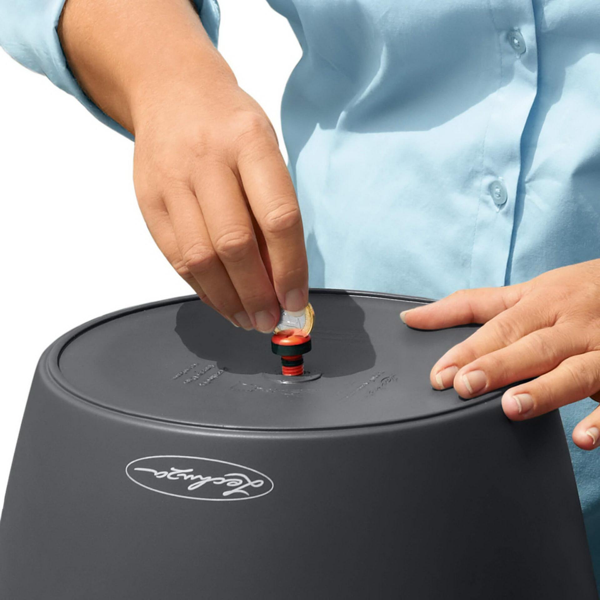 LECHUZA CLASSICO Color Round Poly Resin Self-watering Planter Set