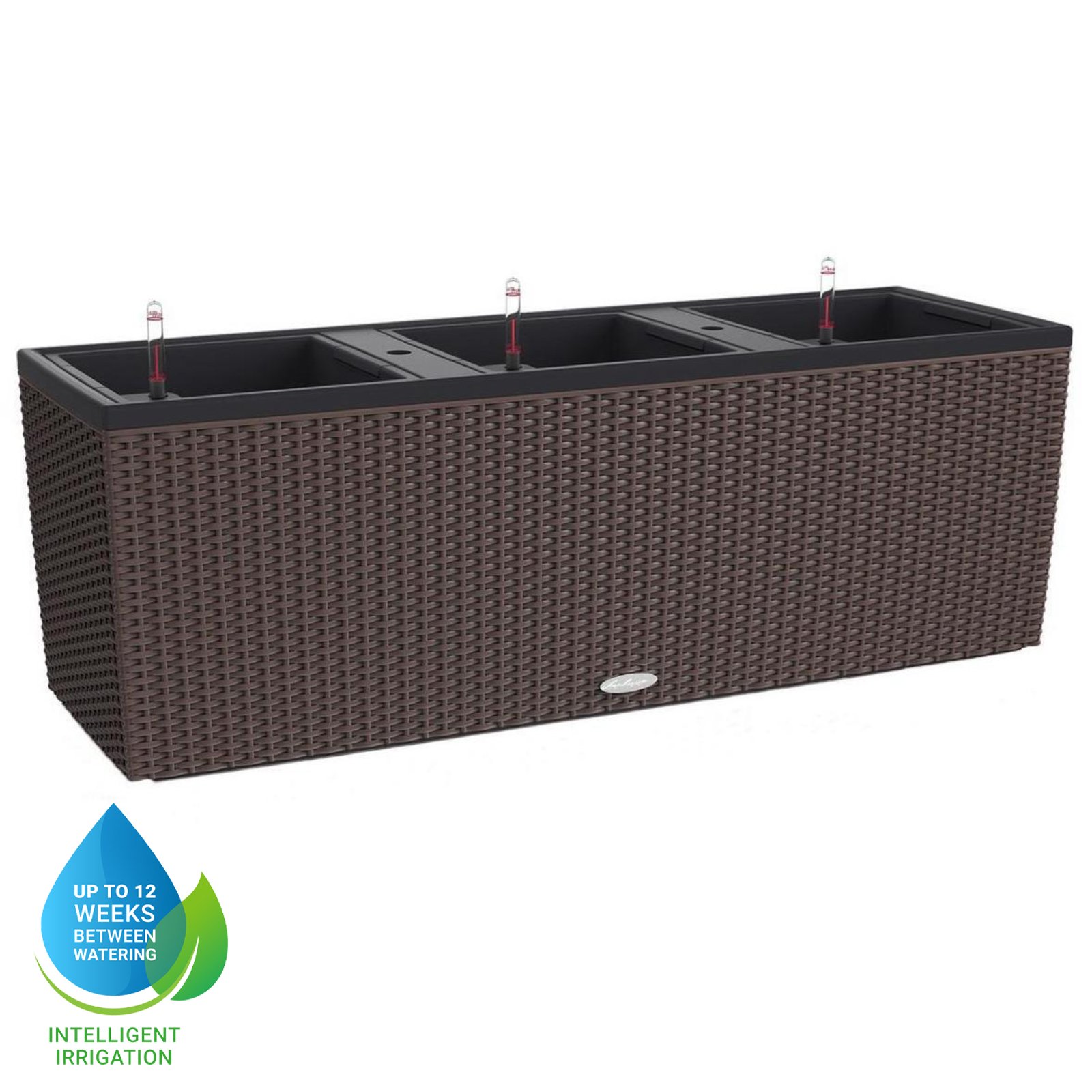 LECHUZA TRIO Cottage Trough Poly Resin Self-watering Planter
