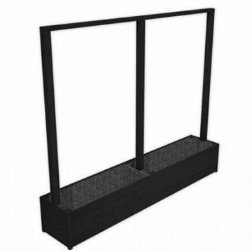 Hardwood Sevilla Hedge Trough Wood Outdoor Planter Hardwood Sevilla Hedge Trough Wood Outdoor Planter