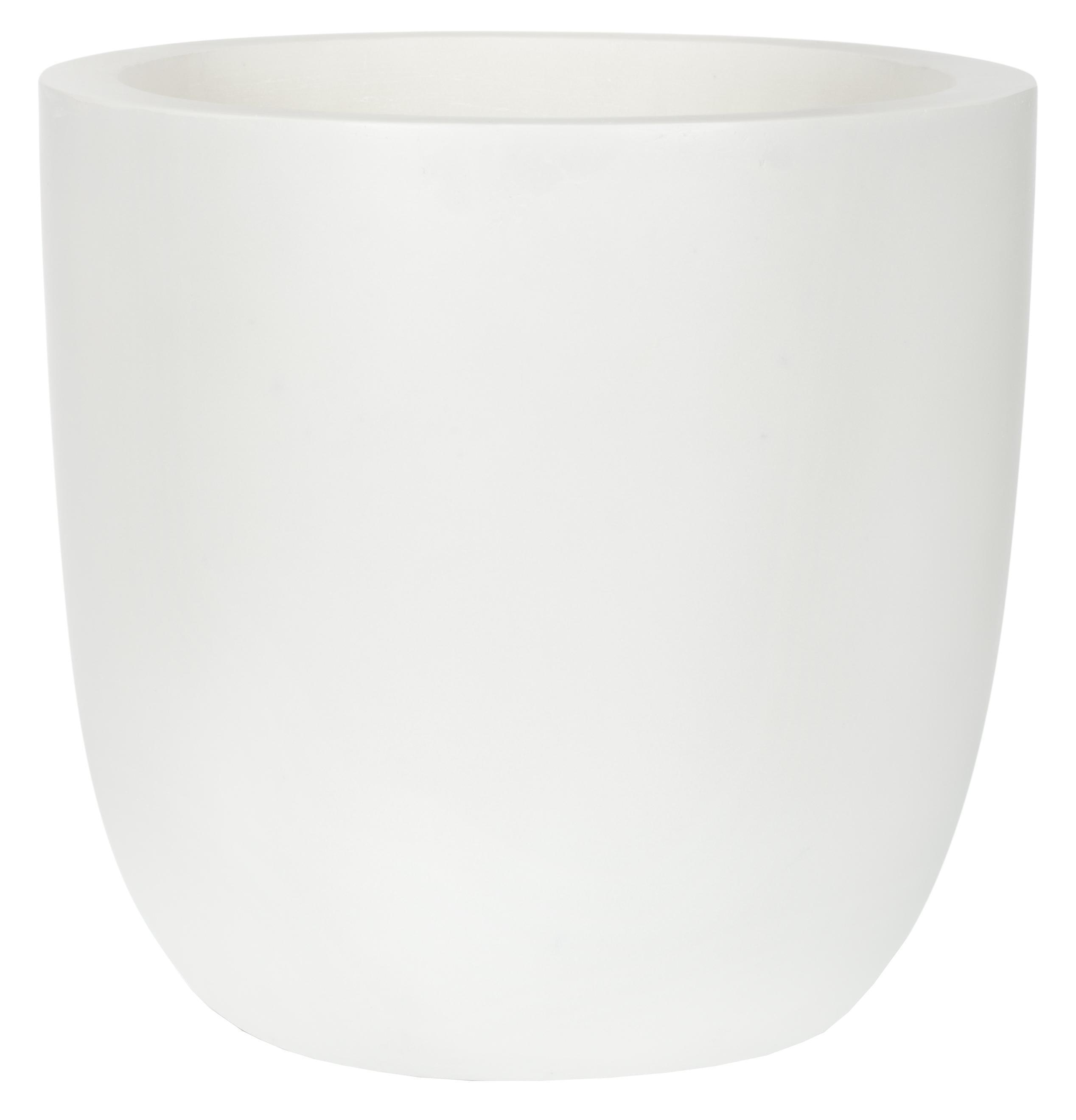 Round Egg Fiberstone Contemporary Planter by Cadix Capi Lux