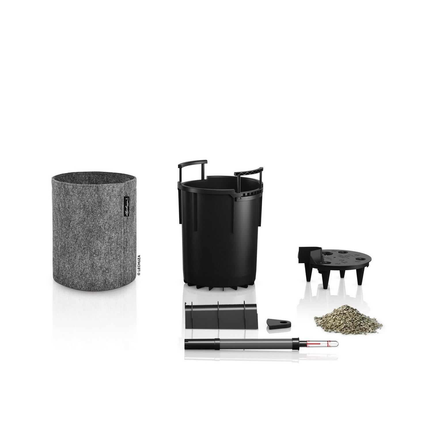 LECHUZA TRENDCOVER Round Self-watering Planter