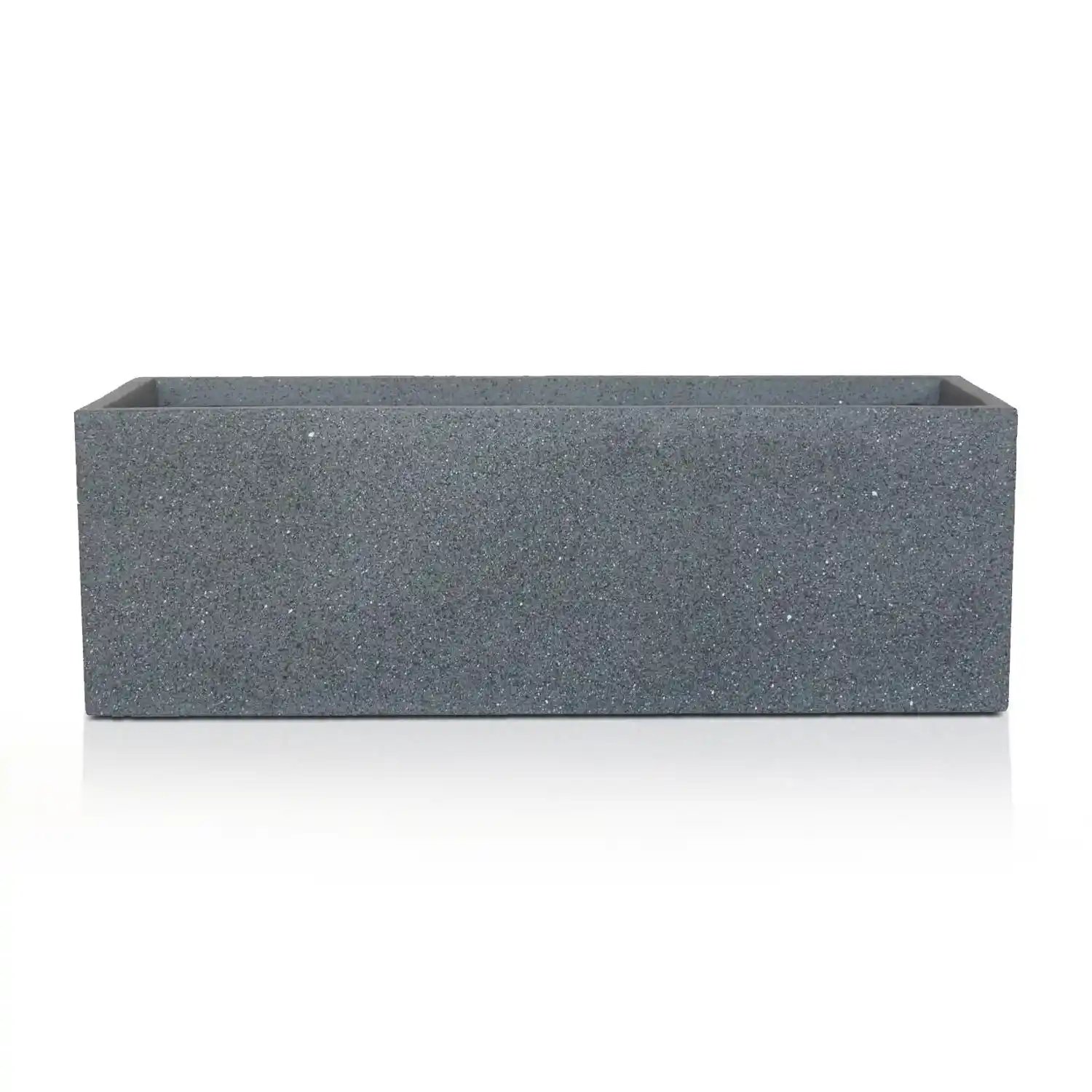 IDEALIST Lite Textured Concrete Effect Trough Outdoor Planter