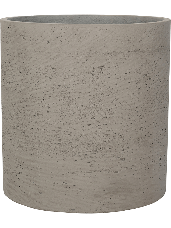 Rough Fibreclay Cylinder Round Planter | Indoor and Outdoor Plant Pot