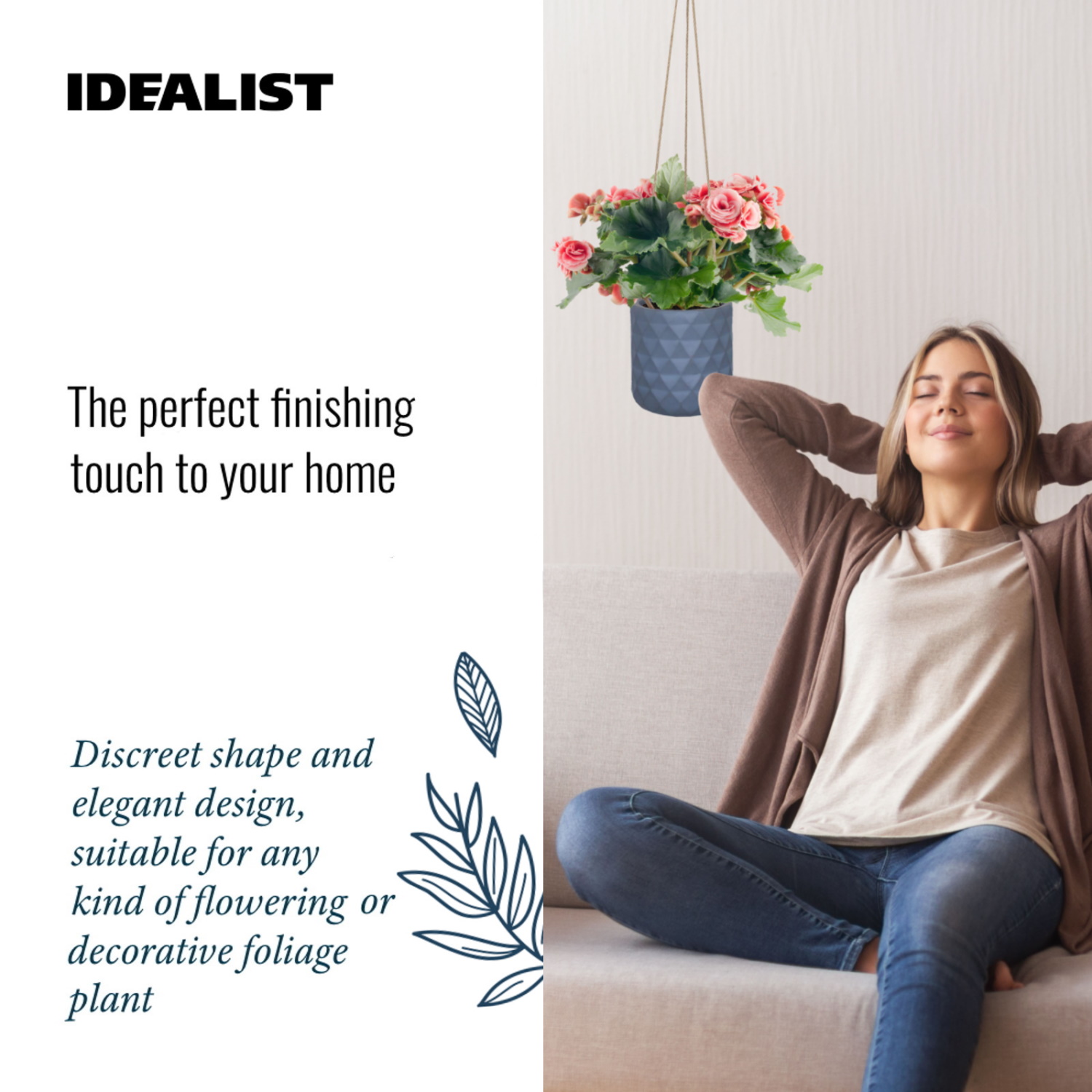IDEALIST Lite Diamond Style Indoor Hanging Planter