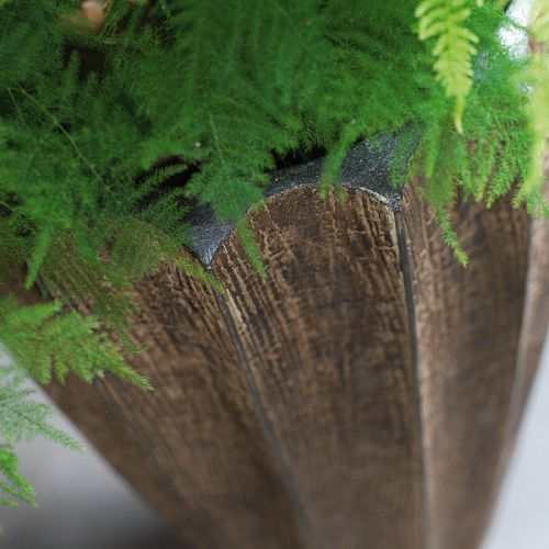 Firewood Round Tall Polystone Indoor Planter