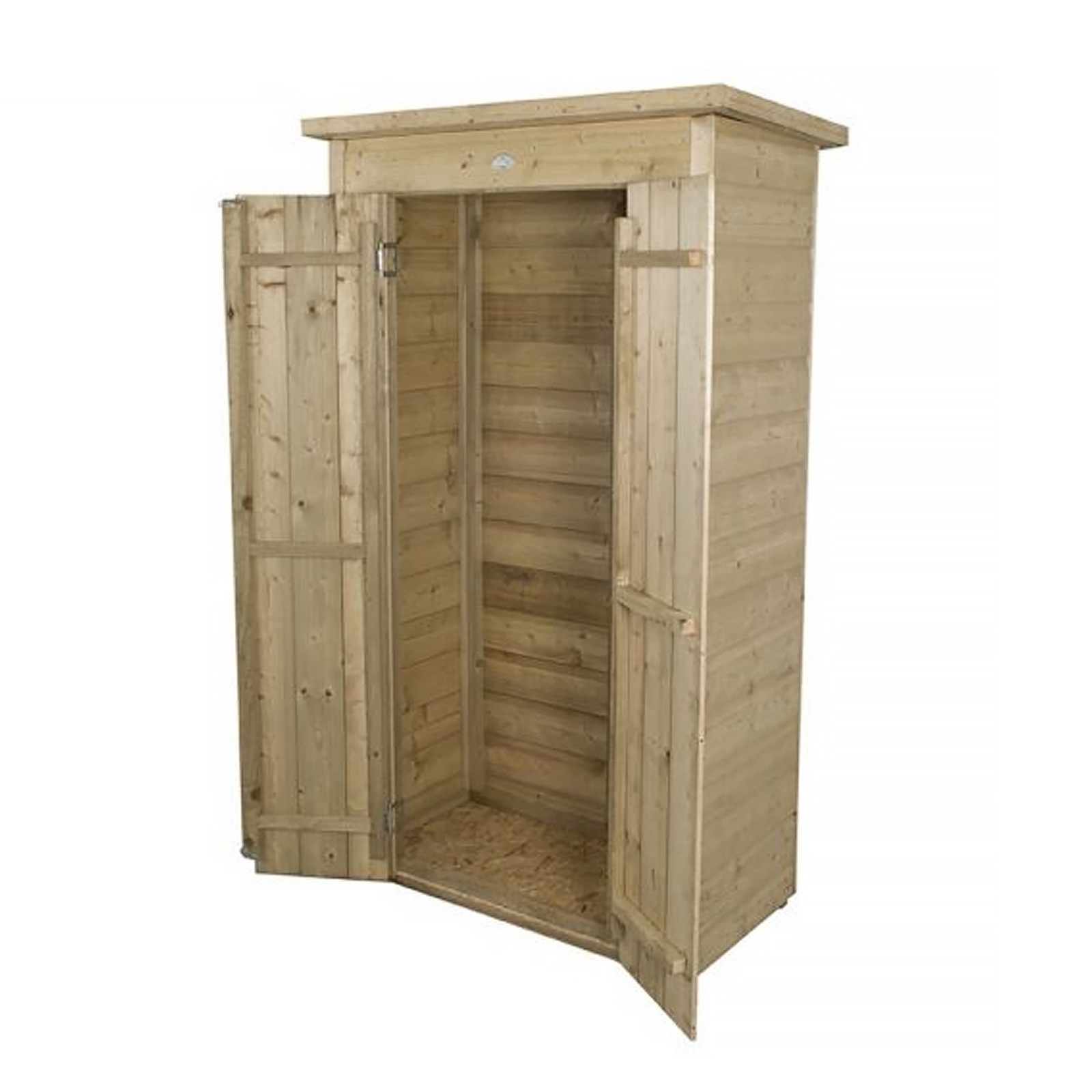 Installed Outdoor Pressure Treated Wooden Shiplap Pent Tall Garden Store by Forest Garden