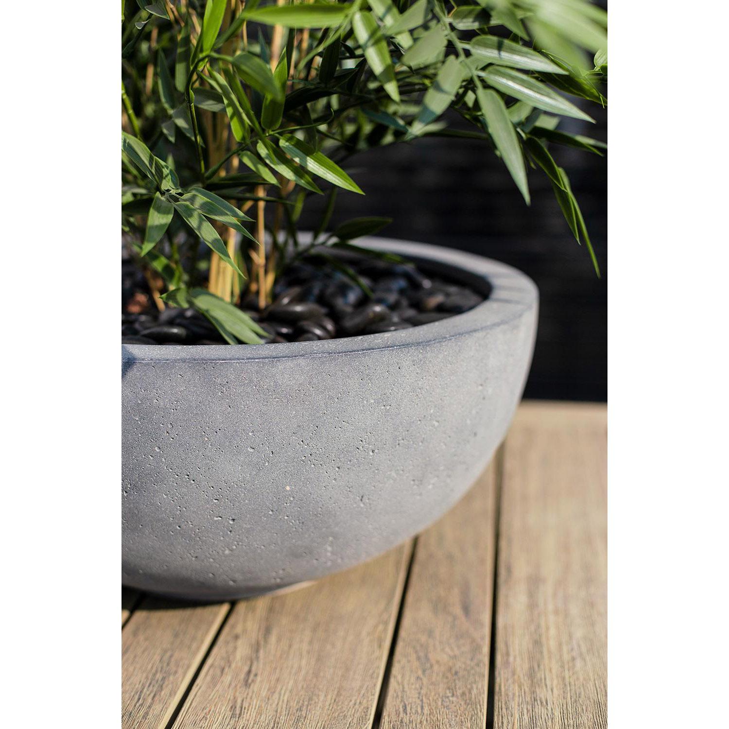 Bowl Round Polystone Planter by Fleur Ami EGO PLUS