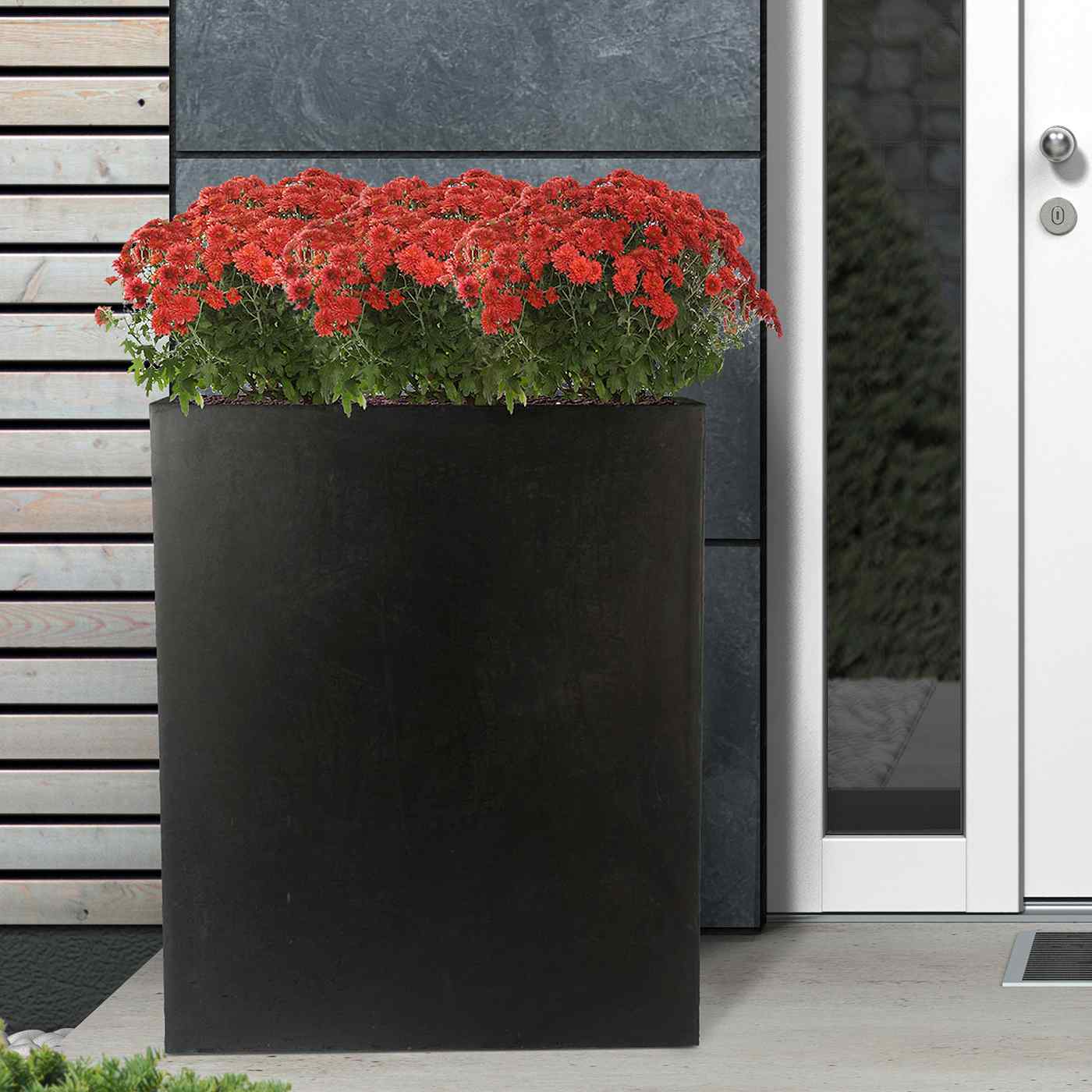 IDEALIST Lite Narrow Contemporary Light Concrete Trough Planter
