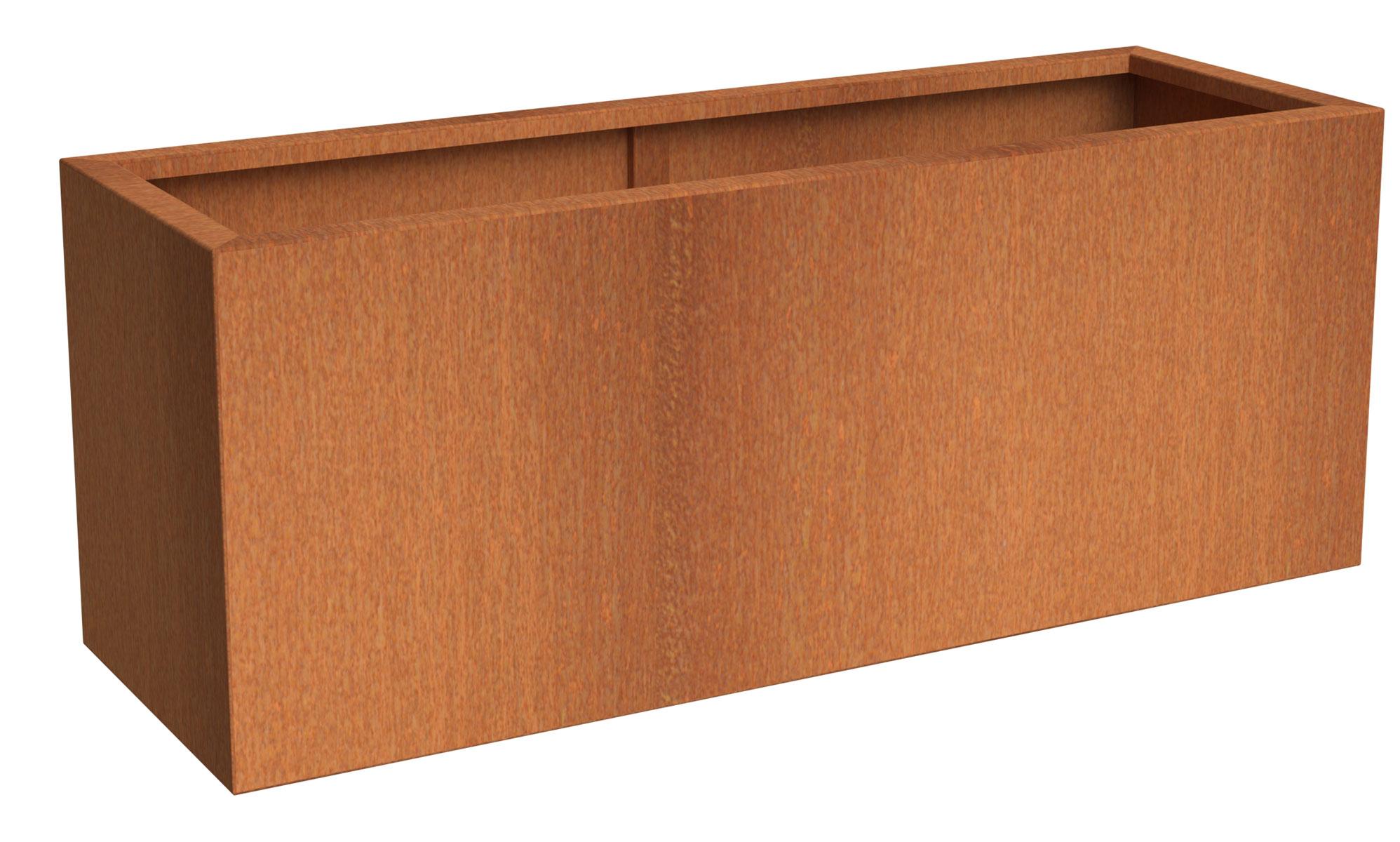 Andes Trough Corten Steel Outdoor Planter