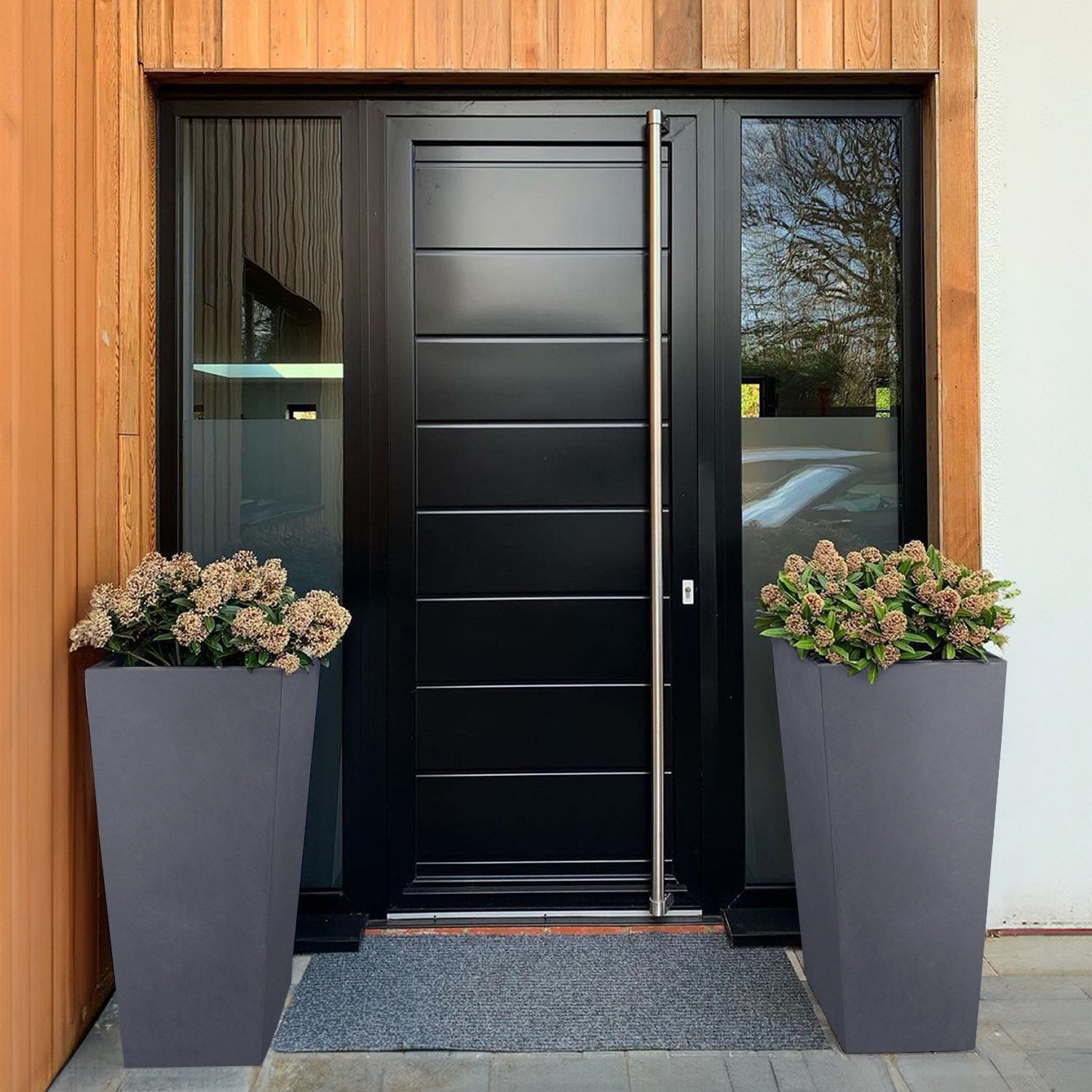 IDEALIST Lite Tall Tapered Contemporary Light Concrete Planter