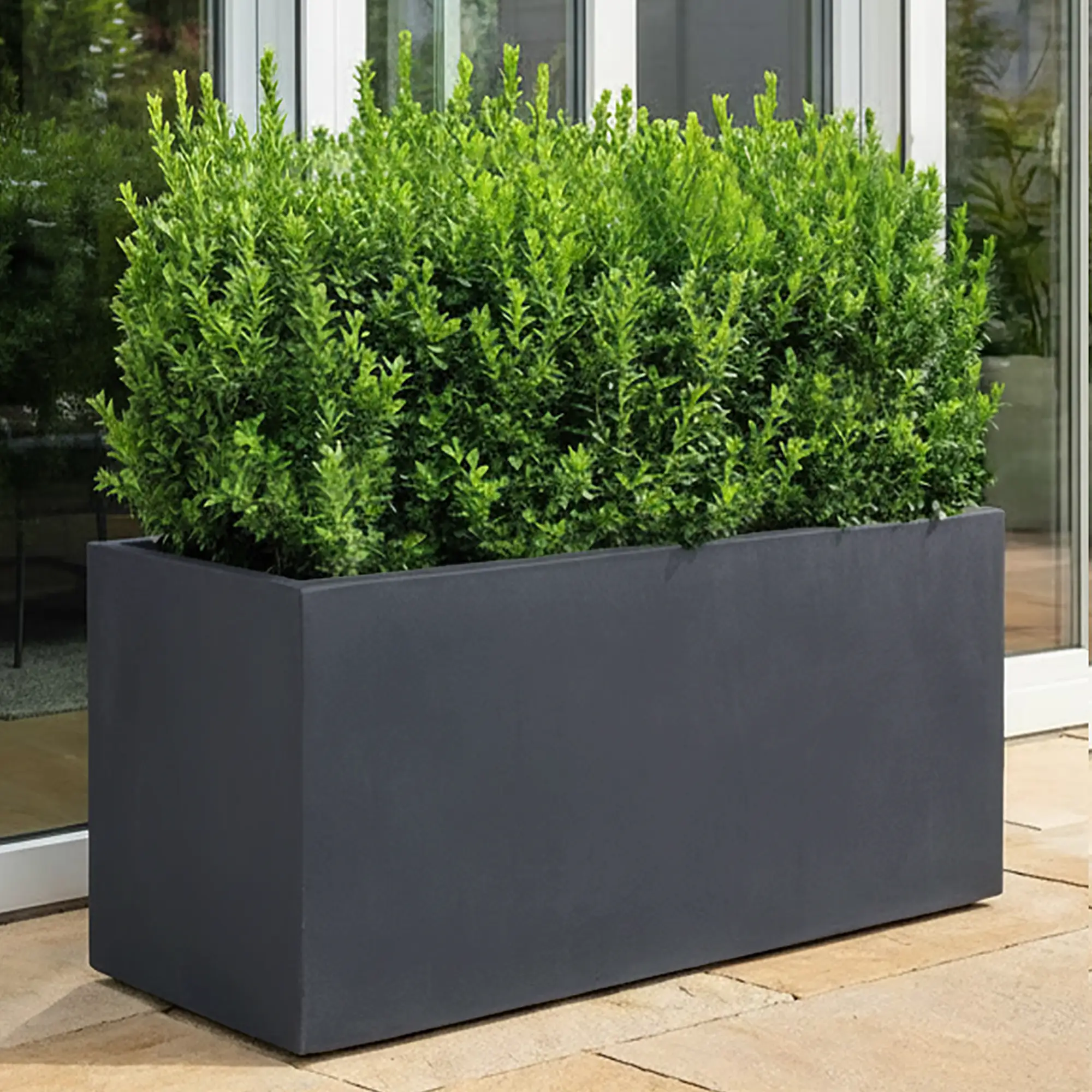 IDEALIST Lite Contemporary Light Concrete High Trough Planter