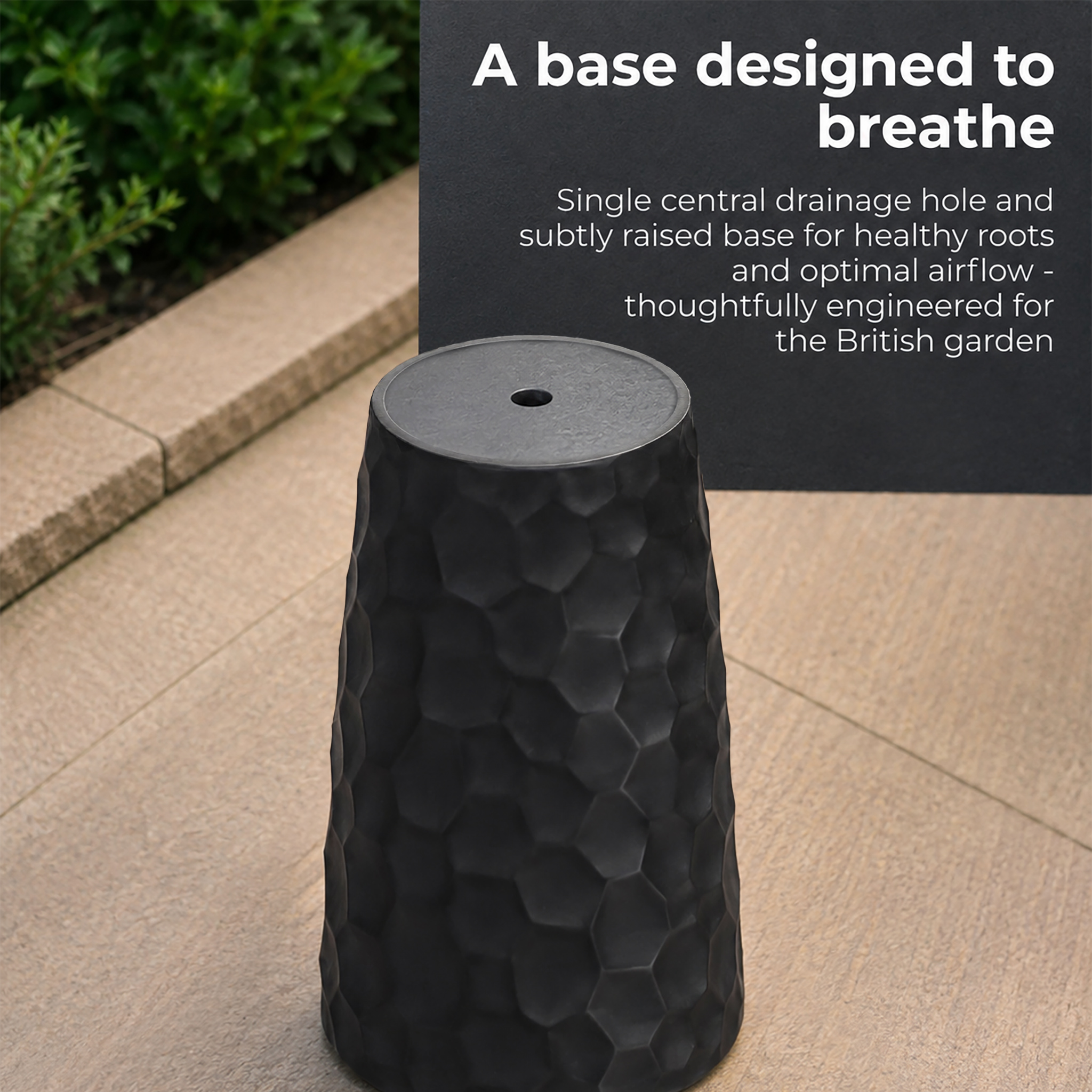 IDEALIST Lite Mosaic Style Tall Round Vase Planter Outdoor Plant Pot
