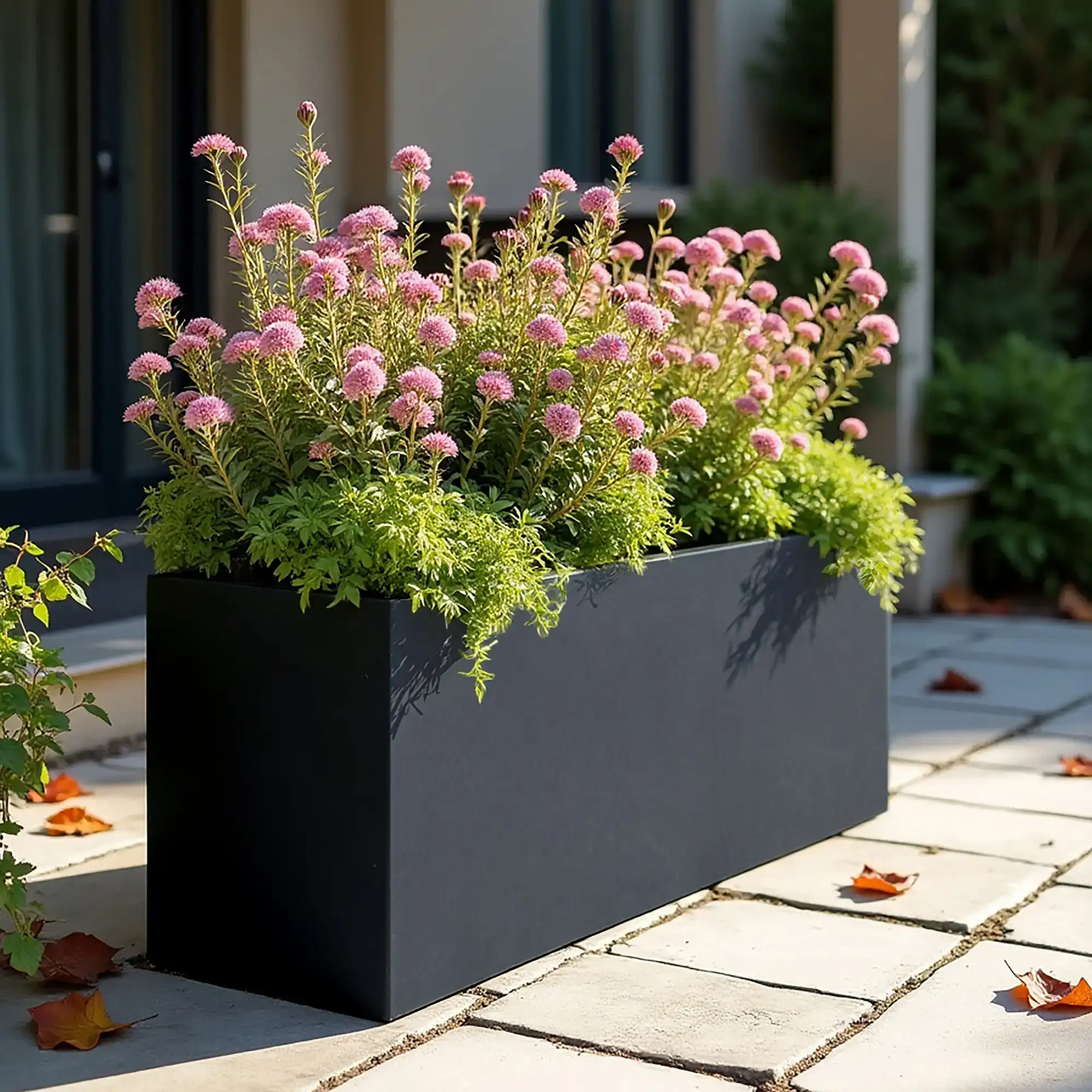 IDEALIST Lite Contemporary Light Concrete High Trough Planter