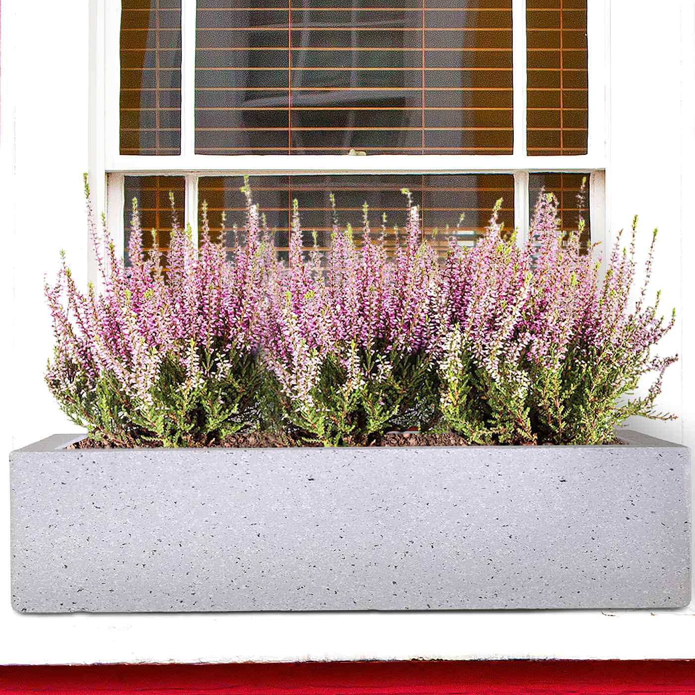 IDEALIST Lite Window Box Light Concrete Planter