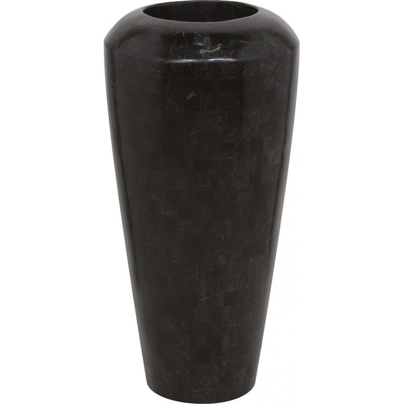 Geo Round Tall Polystone Indoor Planter